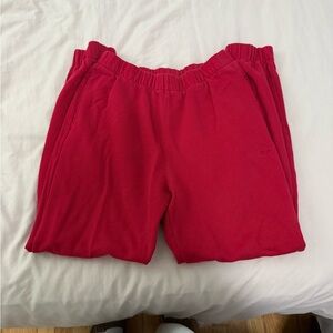 Hollister Red Casual Shorts with Elastic Waistband
